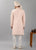 Light Pink Self Stitches Classic Sherwani