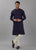 Midnight Blue Texture Kurta Set