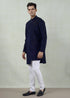 Mosaic Brick Navy Blue Kurta