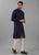 Midnight Blue Texture Kurta Set