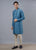 CLASSIC BLUE FRONT OPEN KURTA