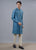 CLASSIC BLUE FRONT OPEN KURTA