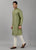 Herb Green Textured Kurta Set