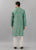 Green Free Hand Floral Kurta Set