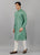 Green Free Hand Floral Kurta Set