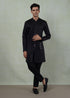Black Chevron Tape Kurta