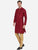 Wine Kurta Set