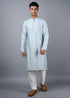 Blue Grey Kurta Set