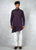 Deep Purple Bandhgala Jacket