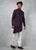 Deep Purple Bandhgala Jacket