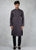 Black & Purple Kurta Set