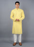 Light Yellow Kurta Set