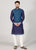 Dark Teal Blue Kurta Set with Jacket