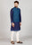 Dark Teal Blue Kurta Set with Jacket