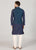 Dark Teal Blue Kurta Set with Jacket