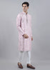 LILAC LEATHER PATCH KURTA
