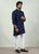 Navy Blue Angular Kurta