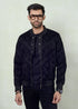 BLACK  ILLUSION CONSTRUCTIVE GEOMETRIC BOMBER