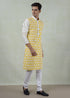 Yellow Prisma Block Print Kurta
