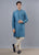 CLASSIC BLUE FRONT OPEN KURTA