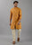 Mustard Yellow Embroidered Kurta Set