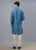 CLASSIC BLUE FRONT OPEN KURTA