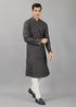 Black Shell-Tux Kurta Set