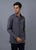 GREY EMB PLACKET SHIRT