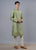 OLIVE GREEN  MULTI WEAVE KURTA