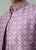 DUSTY LILAC FLOWER KURTA SET WITH LAYERED JACKET