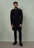BLACK MOSAIC ANGULAR KURTA