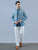 Light Teal Indowestern