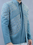 Light Teal Indowestern