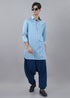 BLUE PRISM PATHANI KURTA SET