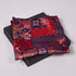 Rustic Red Indigo Folk Pocket Square