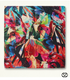 Vibrant Floral Expressionism Silk Pocket Square