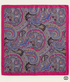 The Regal Fuchsia Paisley Pocket Square