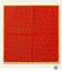 Scarlet Red & Gold Bandhani Polka Dot Pocket Square