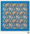 Cerulean & Orange Multi-Paisley Silk Pocket Square