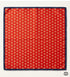 Crimson Red & Gold Geometric Diamond Pocket Square