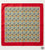 Classic Red & Gold Micro-Paisley Silk Pocket Square