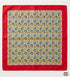 Classic Red & Gold Micro-Paisley Silk Pocket Square