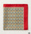 Classic Red & Gold Micro-Paisley Silk Pocket Square