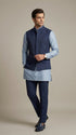 Navy Blue Hexa All Over