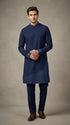 Navy Blue Sidecut Slim