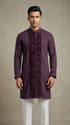 Structured Geo Grape Kurta
