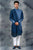 Teal Three Layered Achkan