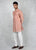 Peach & Pink Short Kurta