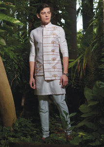 Tint Pink Kurta Set with Jacket