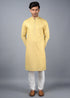Light Yellow Kurta Set